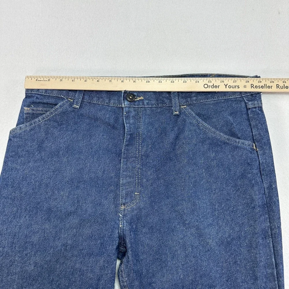 Bulwark FR Jeans Mens 38x34 Blue Relaxed Fit Straight Flame Resistant Denim Work